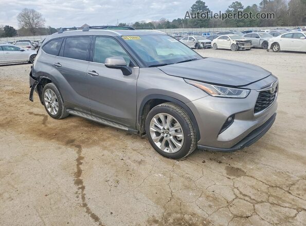 5TDKDRBH6SS585753 2025 TOYOTA HIGHLANDER Gray Delantero derecho