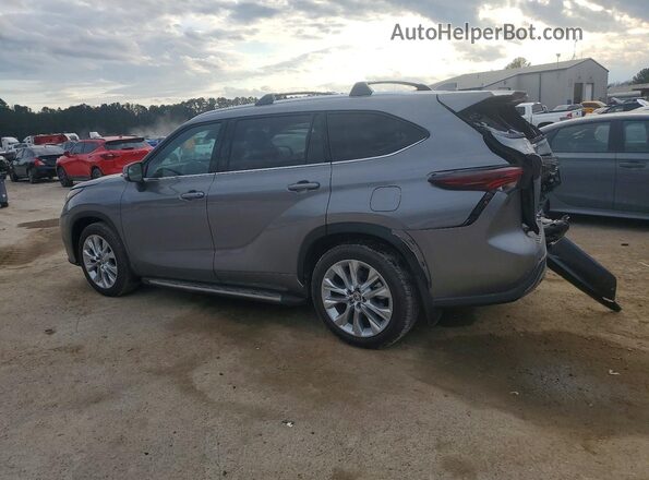 5TDKDRBH6SS585753 2025 TOYOTA HIGHLANDER Gray Trasero izquierdo