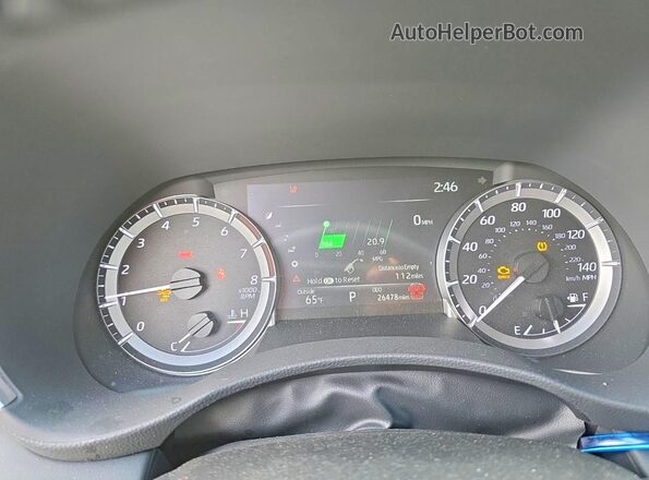 5TDKDRBH6SS590550 2025 TOYOTA HIGHLANDER Черный Вид панели приборов