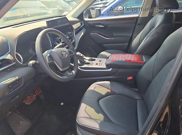 5TDKDRBH6SS590550 2025 TOYOTA HIGHLANDER Черный Вид салона спереди