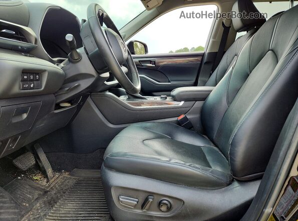 5TDKDRBH7PS006079 2023 TOYOTA HIGHLANDER Black წინა სალონის ხედი