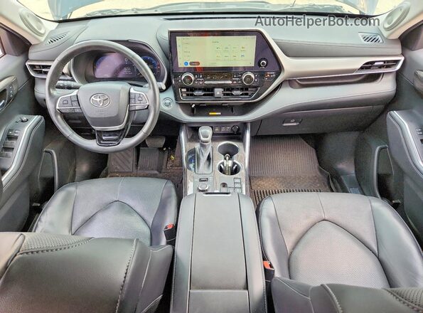 5TDKDRBH7PS006079 2023 TOYOTA HIGHLANDER Black წინა პანელის ხედი