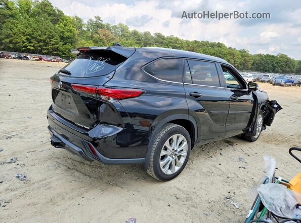 5TDKDRBH7PS006079 2023 TOYOTA HIGHLANDER Black უკანა მარჯვენა
