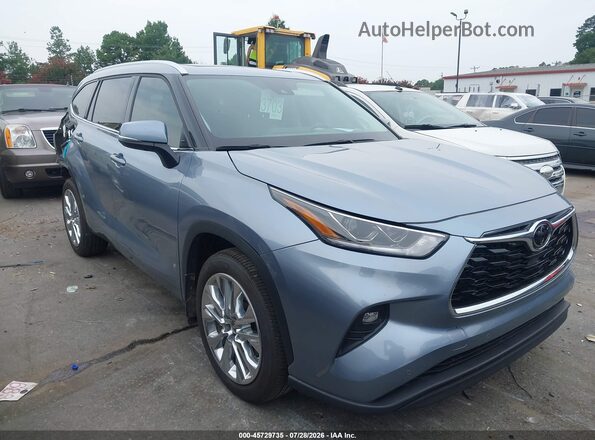 5TDKDRBH7PS021875 2023 TOYOTA HIGHLANDER Blue Սալոնի հետևի տեսք