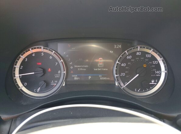 5TDKDRBH7PS500037 2023 TOYOTA HIGHLANDER Угольный Вид щитка приборов
