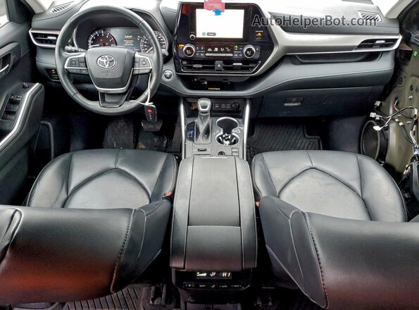 5TDKDRBH7PS501737 2023 TOYOTA HIGHLANDER Black Առջևի վահանակի տեսք