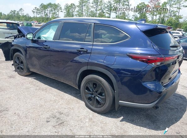 5TDKDRBH7SS583753 2025 TOYOTA HIGHLANDER Синий Задняя левая четверть