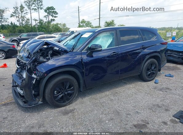 5TDKDRBH7SS583753 2025 TOYOTA HIGHLANDER Синий Передняя левая четверть