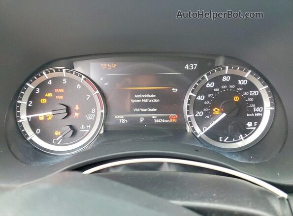 5TDKDRBH7SS588158 2025 TOYOTA HIGHLANDER White Vista del cuadro de instrumentos