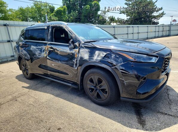 5TDKDRBH8PS511645 2023 TOYOTA HIGHLANDER Black Delantero derecho