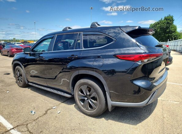 5TDKDRBH8PS511645 2023 TOYOTA HIGHLANDER Black Trasero izquierdo