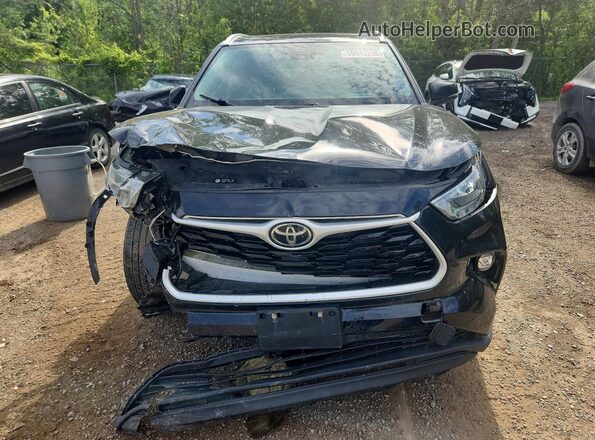 5TDKDRBH8PS512150 2023 TOYOTA HIGHLANDER Black Դիմացի տեսք
