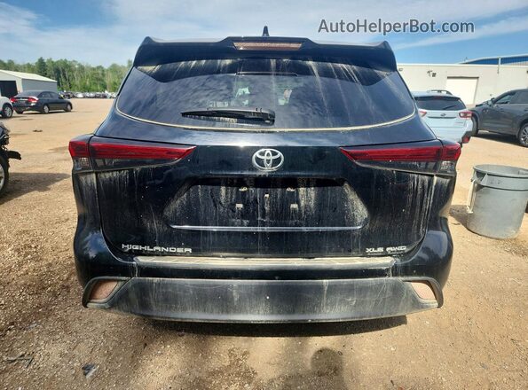 5TDKDRBH8PS512150 2023 TOYOTA HIGHLANDER Black Հետևի տեսք