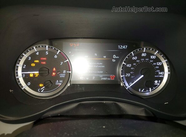 5TDKDRBH8RS548519 2024 TOYOTA HIGHLANDER Silver Вид щитка приладів
