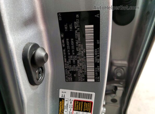 5TDKDRBH8RS548519 2024 TOYOTA HIGHLANDER Silver Панорамний вид салону 360°