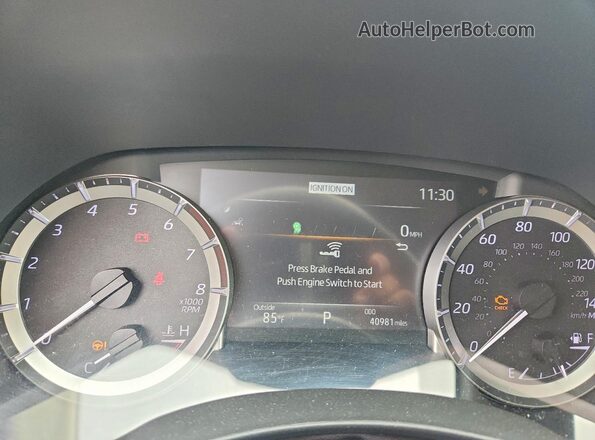 5TDKDRBH9PS039357 2023 TOYOTA HIGHLANDER Charcoal ხელსაწყოთა პანელის ხედი
