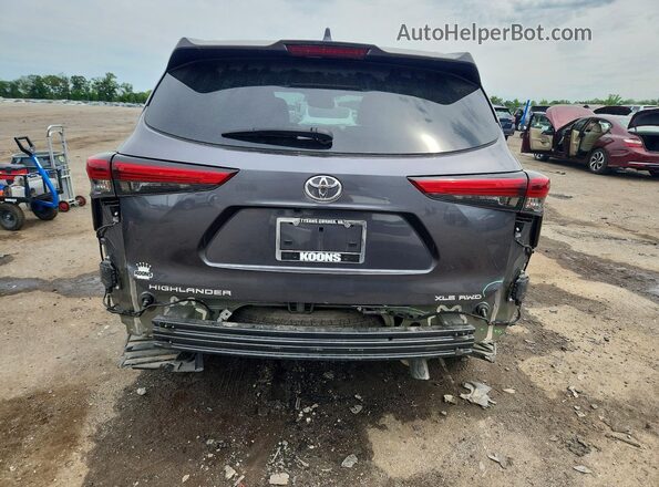 5TDKDRBH9PS039357 2023 TOYOTA HIGHLANDER Charcoal უკანა ხედი