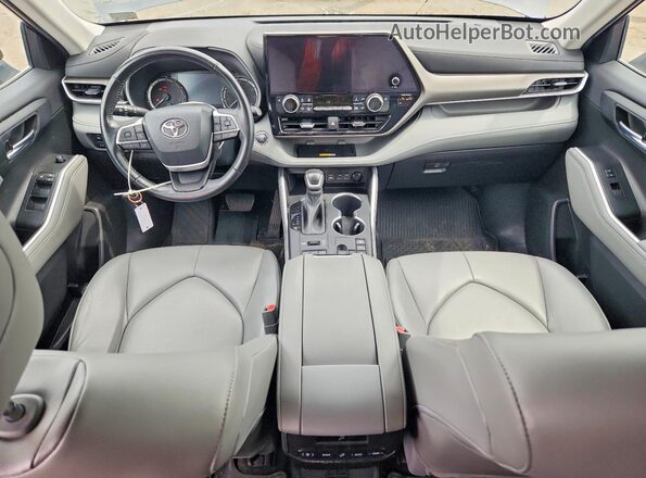 5TDKDRBH9PS039357 2023 TOYOTA HIGHLANDER Charcoal წინა პანელის ხედი