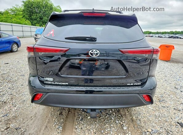 5TDKDRBH9RS566902 2024 TOYOTA HIGHLANDER Black Вид ззаду
