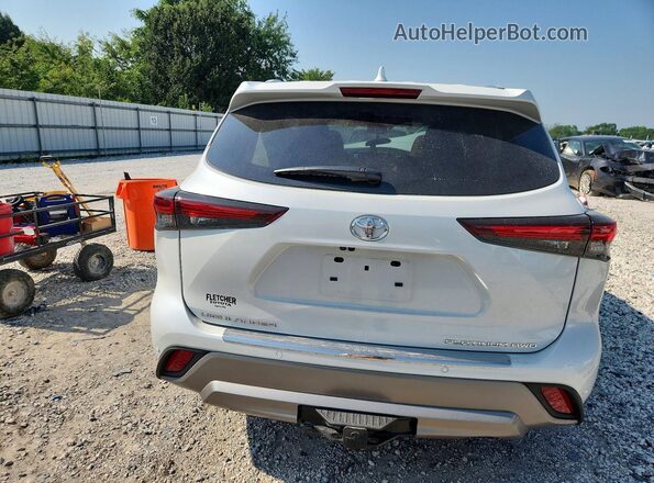5TDKDRBH9SS580255 2025 TOYOTA HIGHLANDER White Widok z tyłu