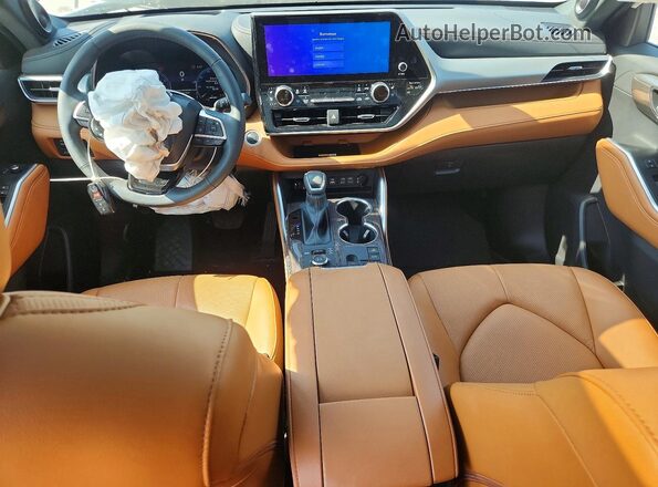 5TDKDRBH9SS580255 2025 TOYOTA HIGHLANDER White Widok deski rozdzielczej