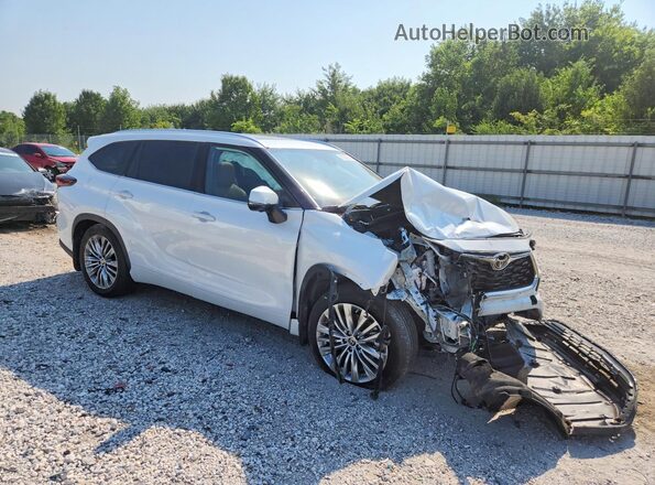 5TDKDRBH9SS580255 2025 TOYOTA HIGHLANDER White Przód prawy