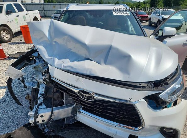 5TDKDRBH9SS580255 2025 TOYOTA HIGHLANDER White Widok komory silnika