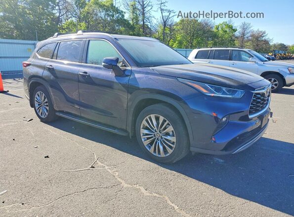 5TDKDRBH9TS598045 2026 TOYOTA HIGHLANDER Blue Delantero derecho