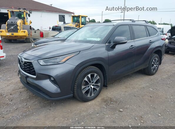 5TDKDRBHXPS007825 2023 TOYOTA HIGHLANDER Gray Vista tres cuartos delantera izquierda