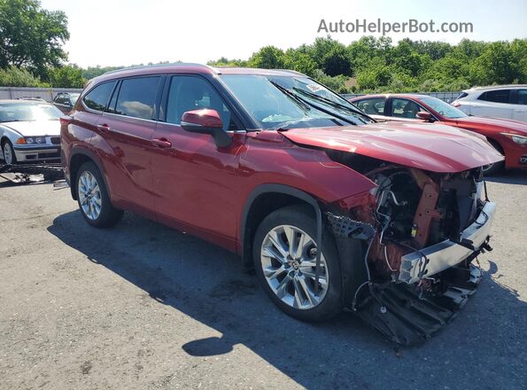 5TDKDRBHXPS015035 2023 TOYOTA HIGHLANDER Red Przód prawy