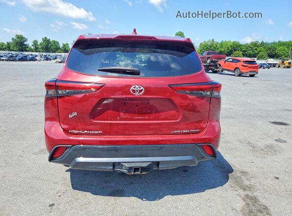 5TDKDRBHXPS015035 2023 TOYOTA HIGHLANDER Red Widok z tyłu