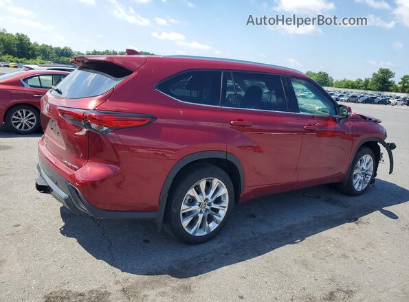 5TDKDRBHXPS015035 2023 TOYOTA HIGHLANDER Red Tył prawy