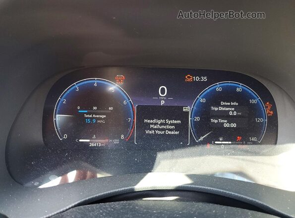 5TDKDRBHXPS015035 2023 TOYOTA HIGHLANDER Red Widok zestawu wskaźników