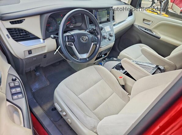 5TDKK3DC1GS748739 2016 TOYOTA SIENNA Red Vista del salpicadero