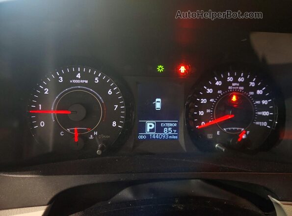5TDKK3DC1GS753651 2016 TOYOTA SIENNA Синий Вид щитка приборов