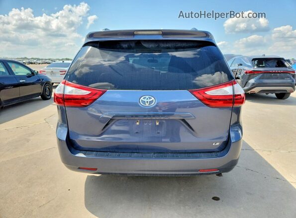 5TDKK3DC4GS757211 2016 TOYOTA SIENNA Blue Вид ззаду
