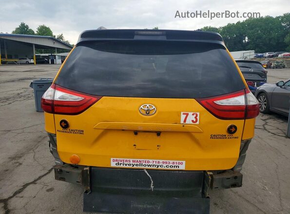 5TDKK3DC4GS763462 2016 TOYOTA SIENNA Yellow უკანა ხედი