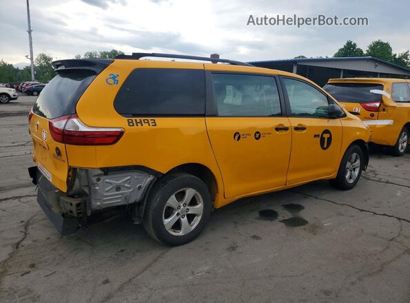 5TDKK3DC4GS763462 2016 TOYOTA SIENNA Yellow უკანა მარჯვენა