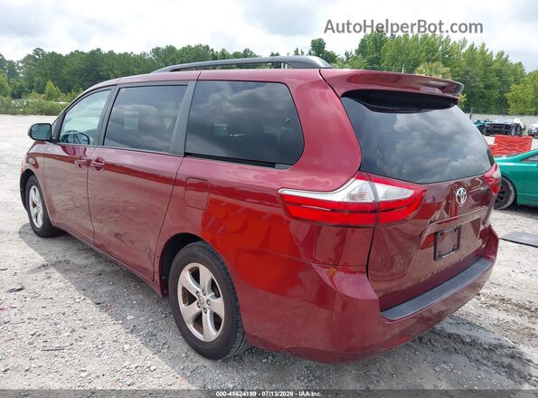 5TDKK3DC7GS693391 2016 TOYOTA SIENNA Red Հետևի ձախ