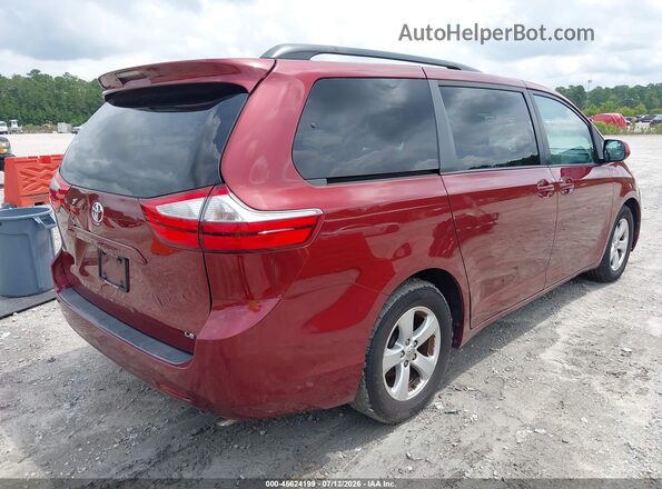 5TDKK3DC7GS693391 2016 TOYOTA SIENNA Red Հետևի աջ