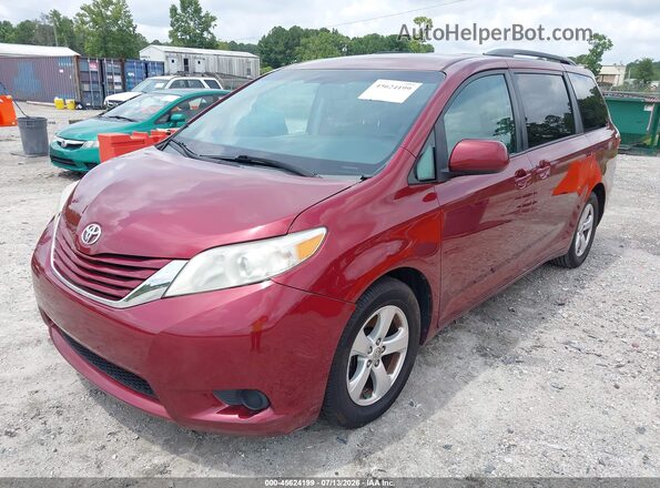 5TDKK3DC7GS693391 2016 TOYOTA SIENNA Red Առջևի ձախ երեք քառորդ տեսարան