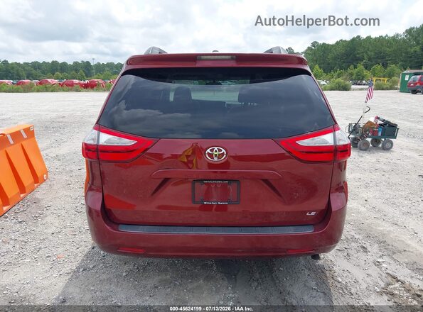 5TDKK3DC7GS693391 2016 TOYOTA SIENNA Red 