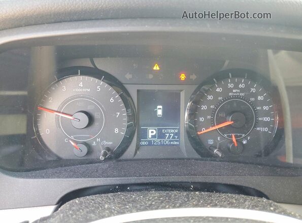 5TDKK3DC7GS724462 2016 TOYOTA SIENNA Gray Вид щитка приладів