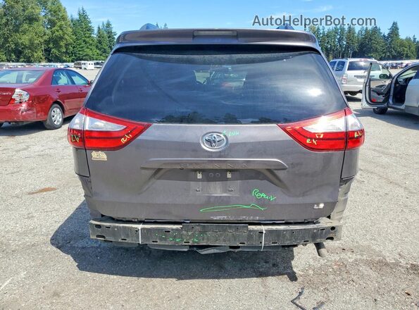 5TDKK3DC7GS724462 2016 TOYOTA SIENNA Gray Вид ззаду