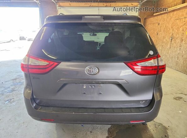 5TDKK3DC7GS727538 2016 TOYOTA SIENNA Gray Vista trasera
