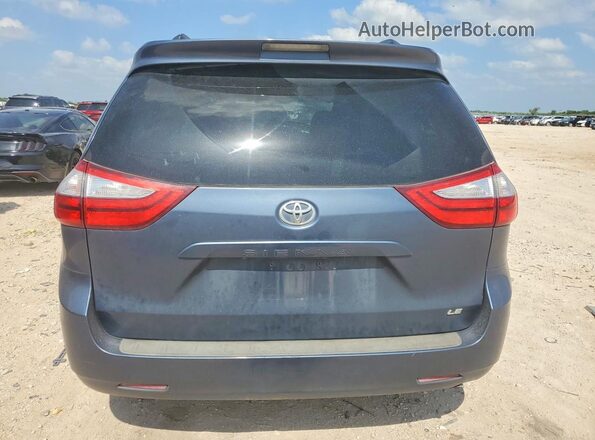 5TDKK3DC7GS744694 2016 TOYOTA SIENNA Blue Հետևի տեսք