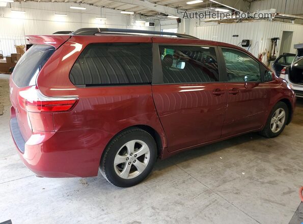 5TDKK3DC8GS692783 2016 TOYOTA SIENNA Red Trasero derecho