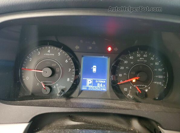 5TDKK3DC8GS692783 2016 TOYOTA SIENNA Red Vista del cuadro de instrumentos