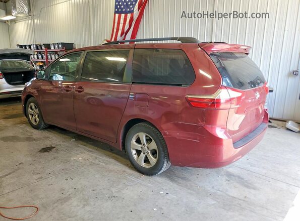 5TDKK3DC8GS692783 2016 TOYOTA SIENNA Red Trasero izquierdo
