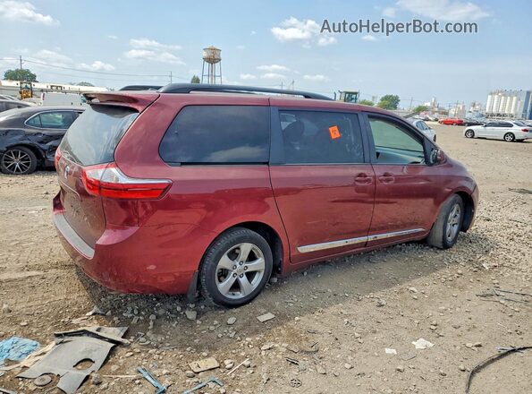 5TDKK3DCXGS727324 2016 TOYOTA SIENNA Burgundy Tył prawy
